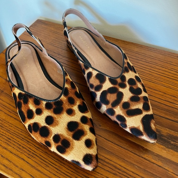 Halogen slingback pointed toe cheetah print flat - Picture 3 of 3